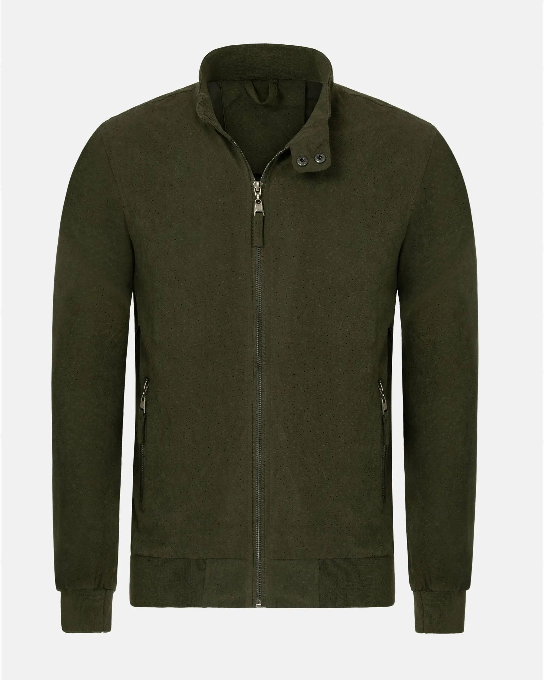 Parker Crew Neck Green Summer Jacket 6XL