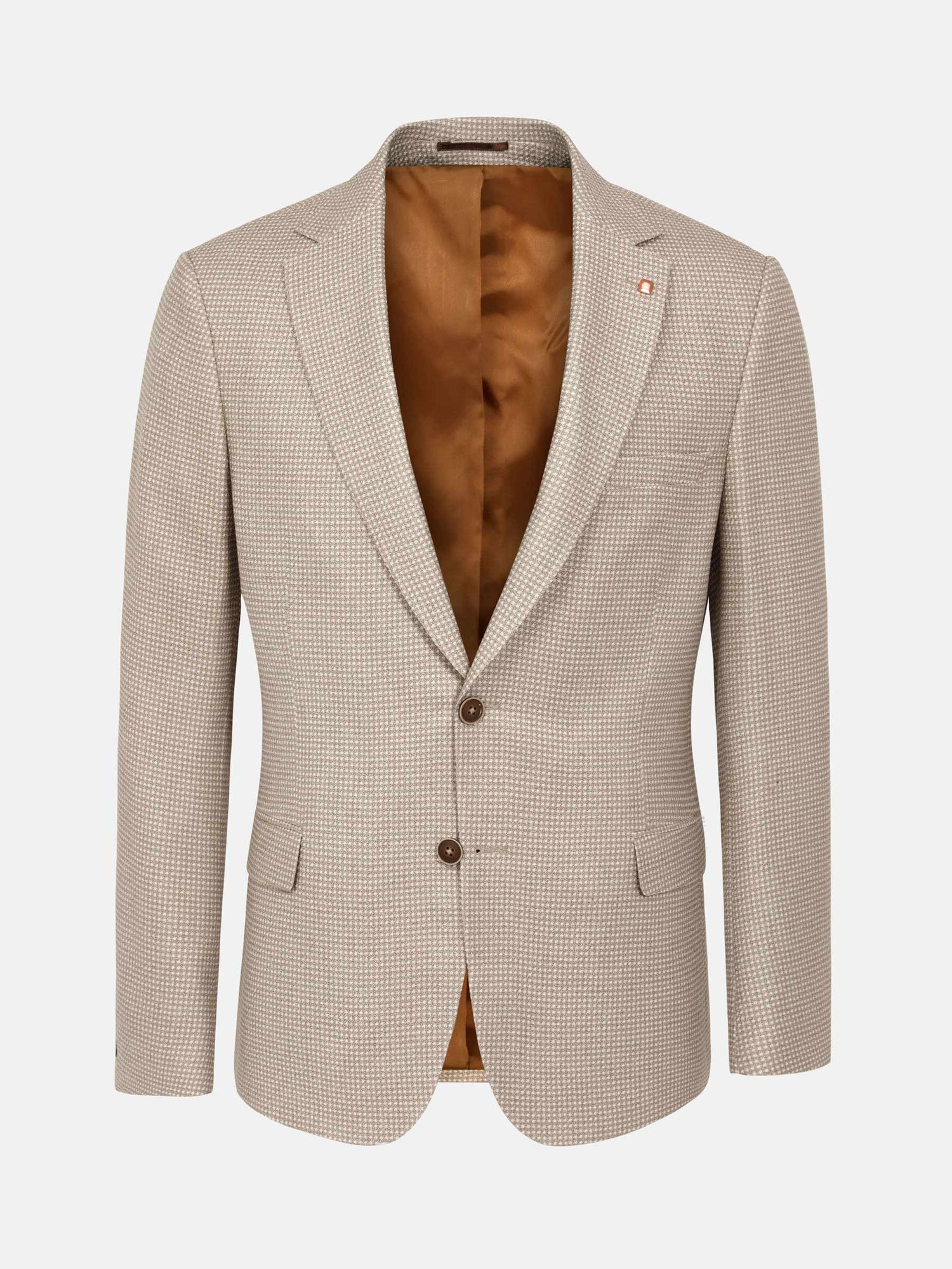 Vivia Single breasted Check Dark Beige Blazer 60