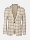 Nico Single breasted Check Beige Blazer 60