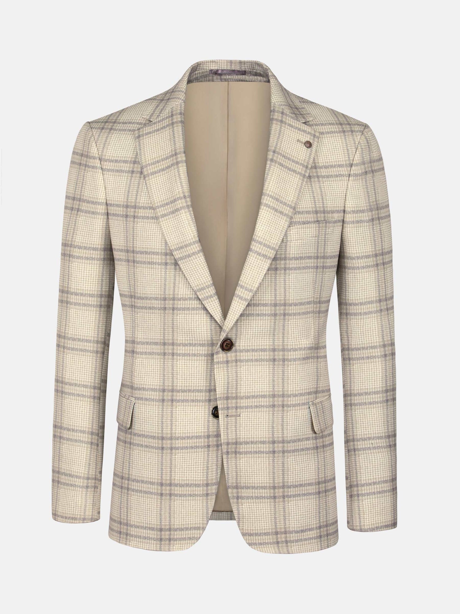 Nico Single breasted Check Beige Blazer 60