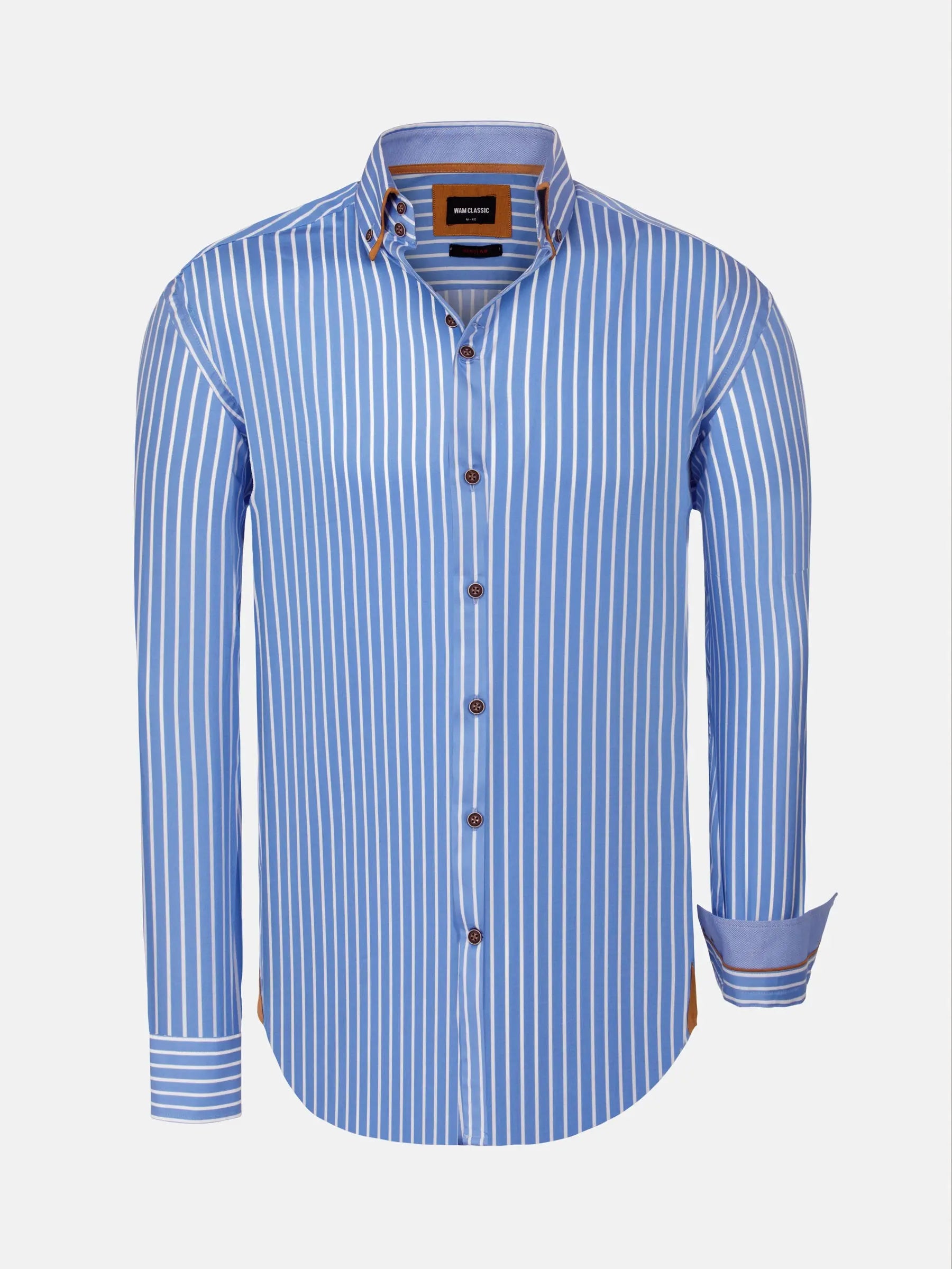 Kevin Regular Fit Blue Shirt 6XL