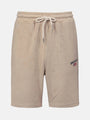 Avery Full Zipped Beige Hoodie Shorts Set 6XL
