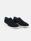 Suede Loafer Navy Shoes 45