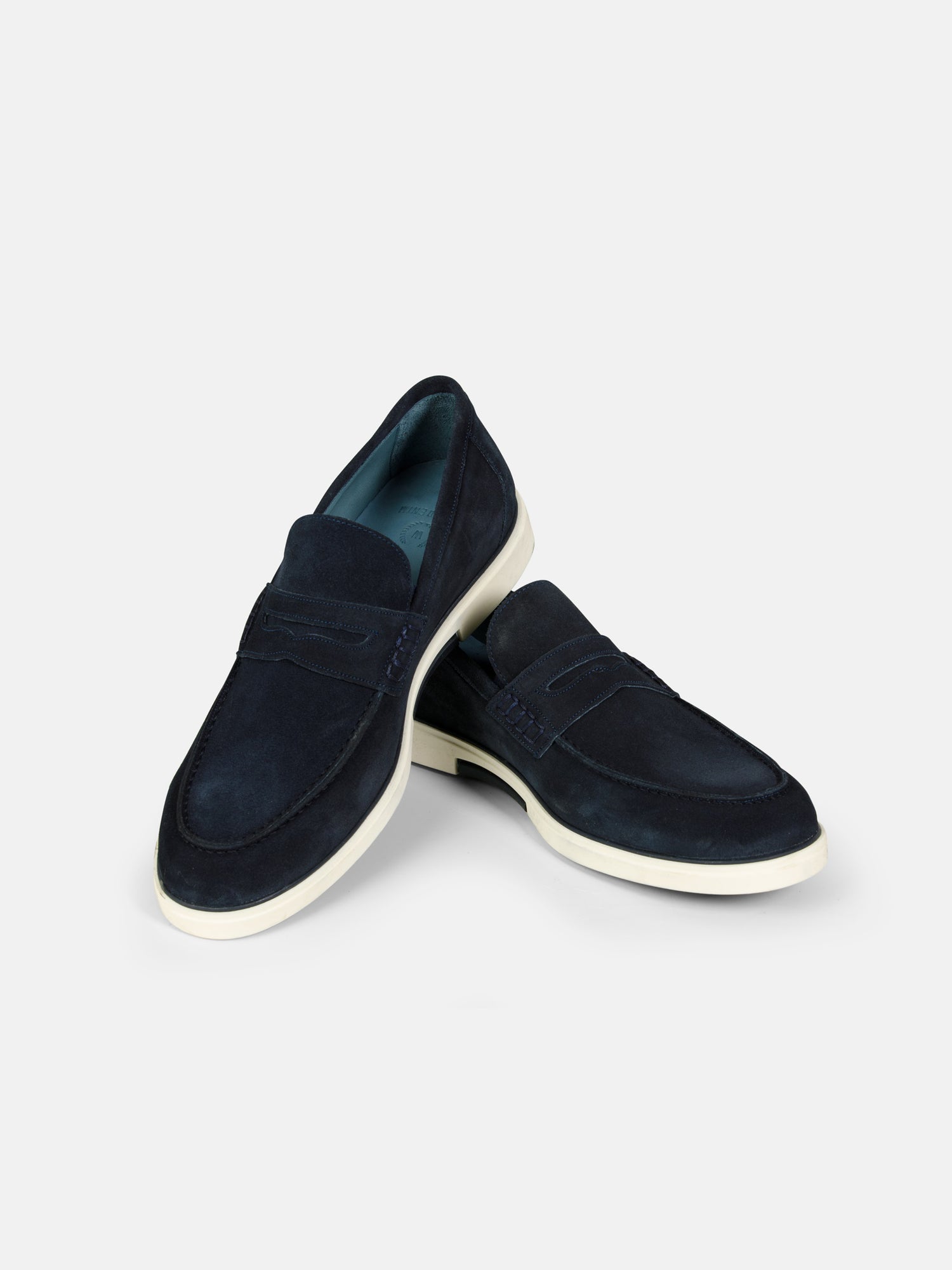 Suede Loafer Navy Shoes 45