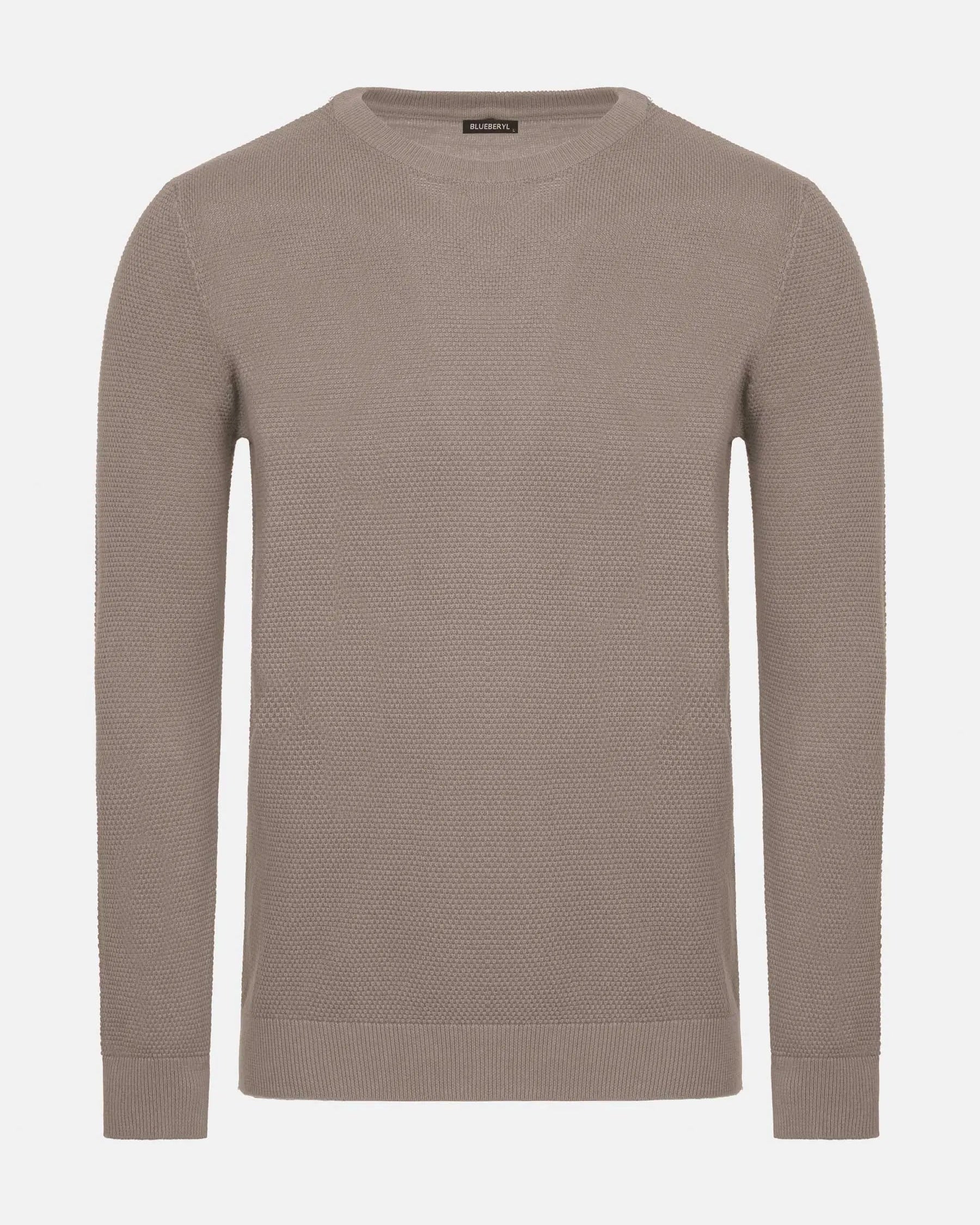 Larry Beige Cotton Pullover 6XL