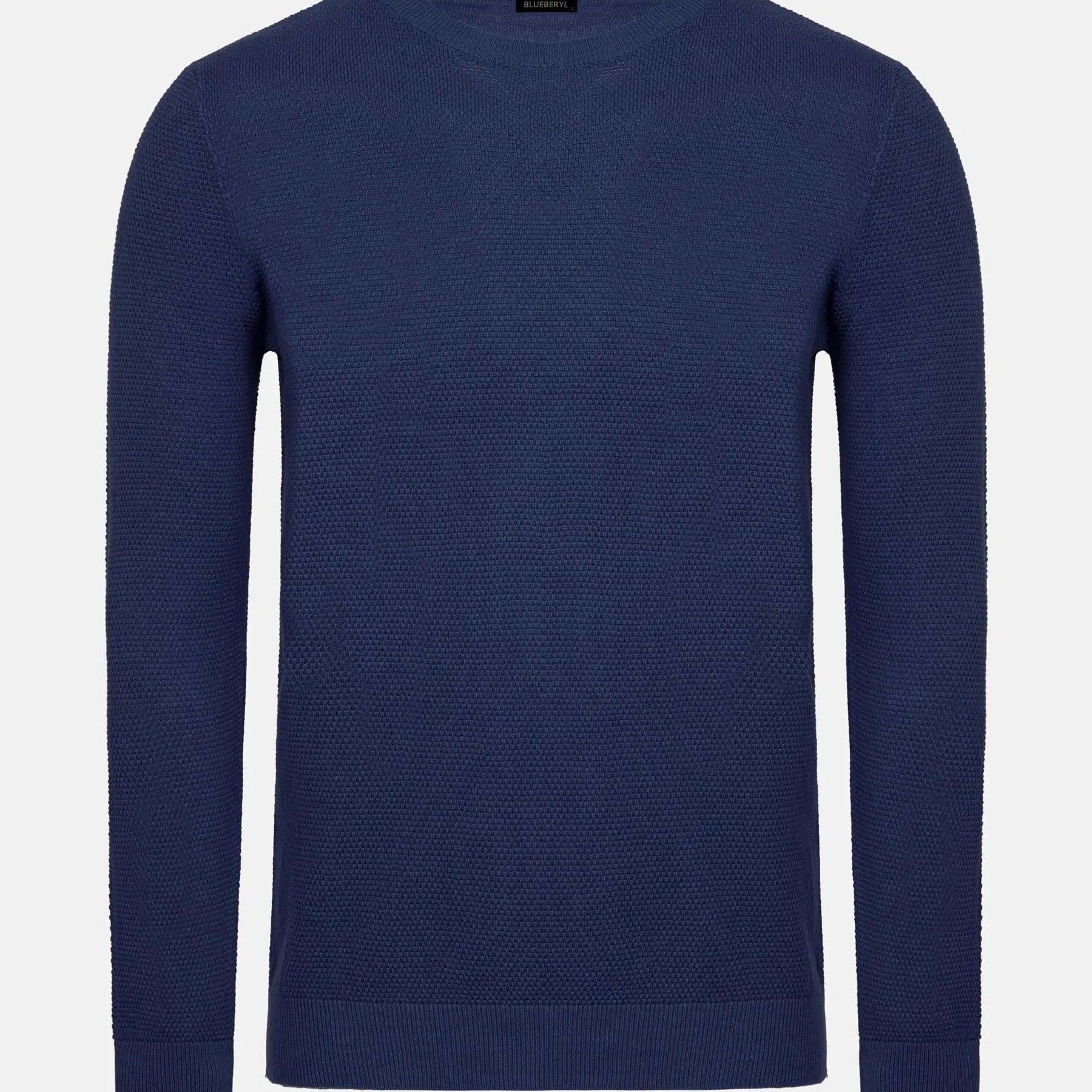 Larry Navy Cotton Pullover 6XL