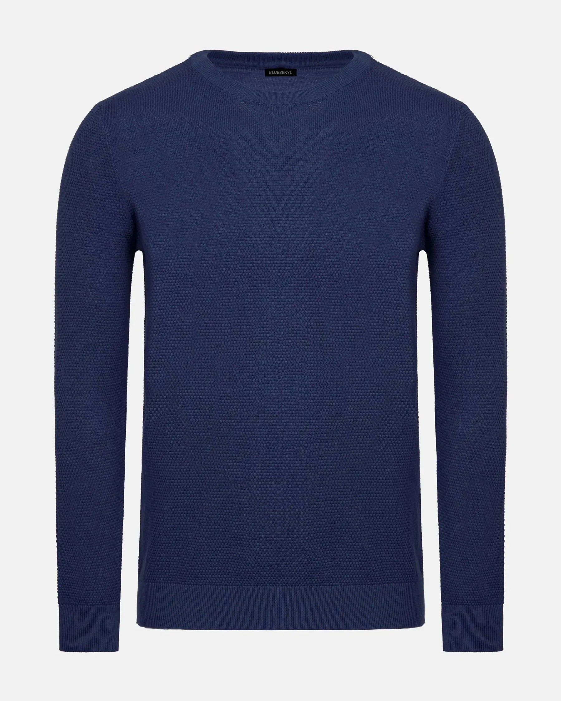 Larry Navy Cotton Pullover 6XL