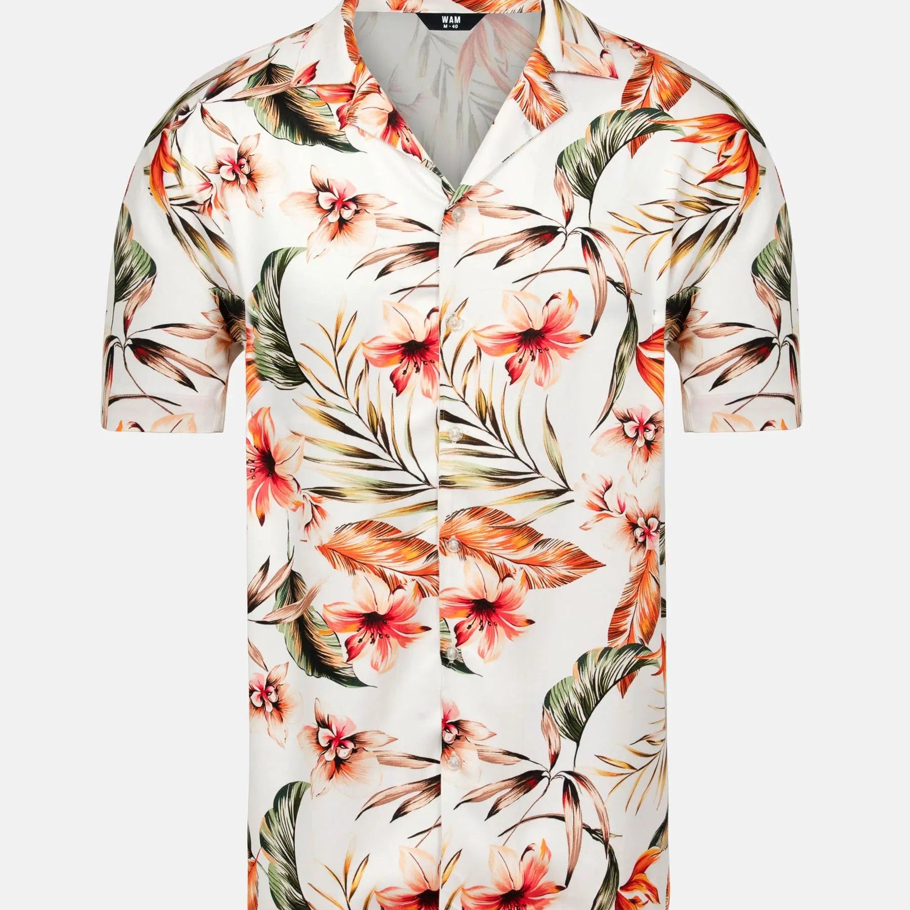 Mason Floral White Shirt 6XL