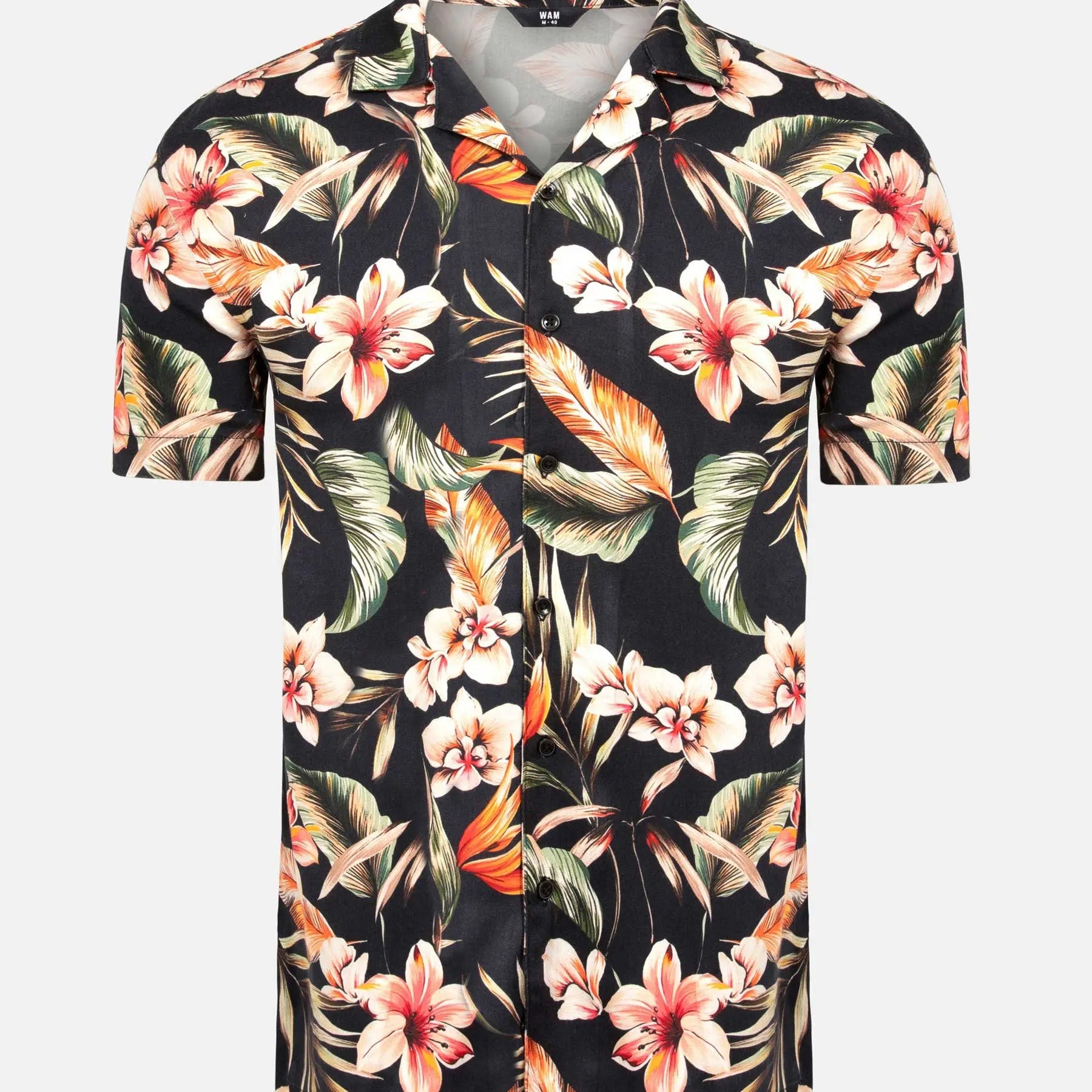 Ethan Floral Black Shirt 6XL