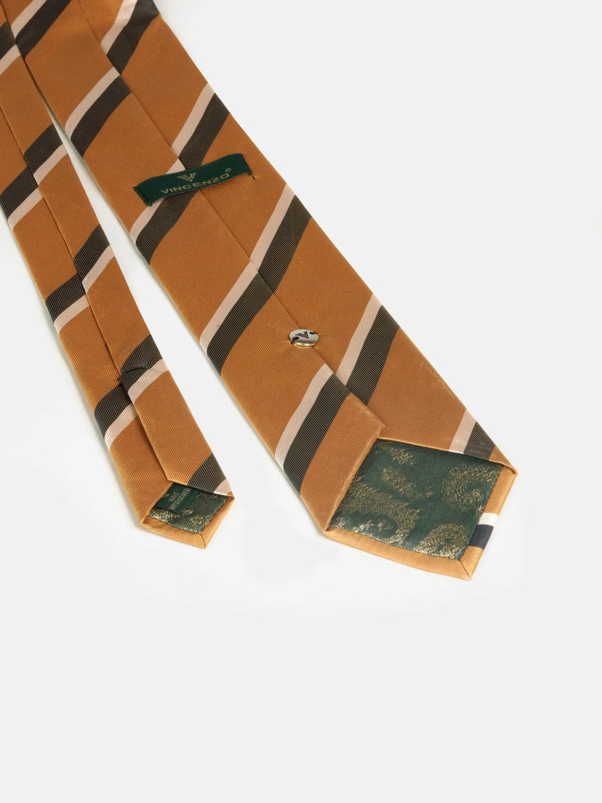 William Powell Black Orange  Tie One Size