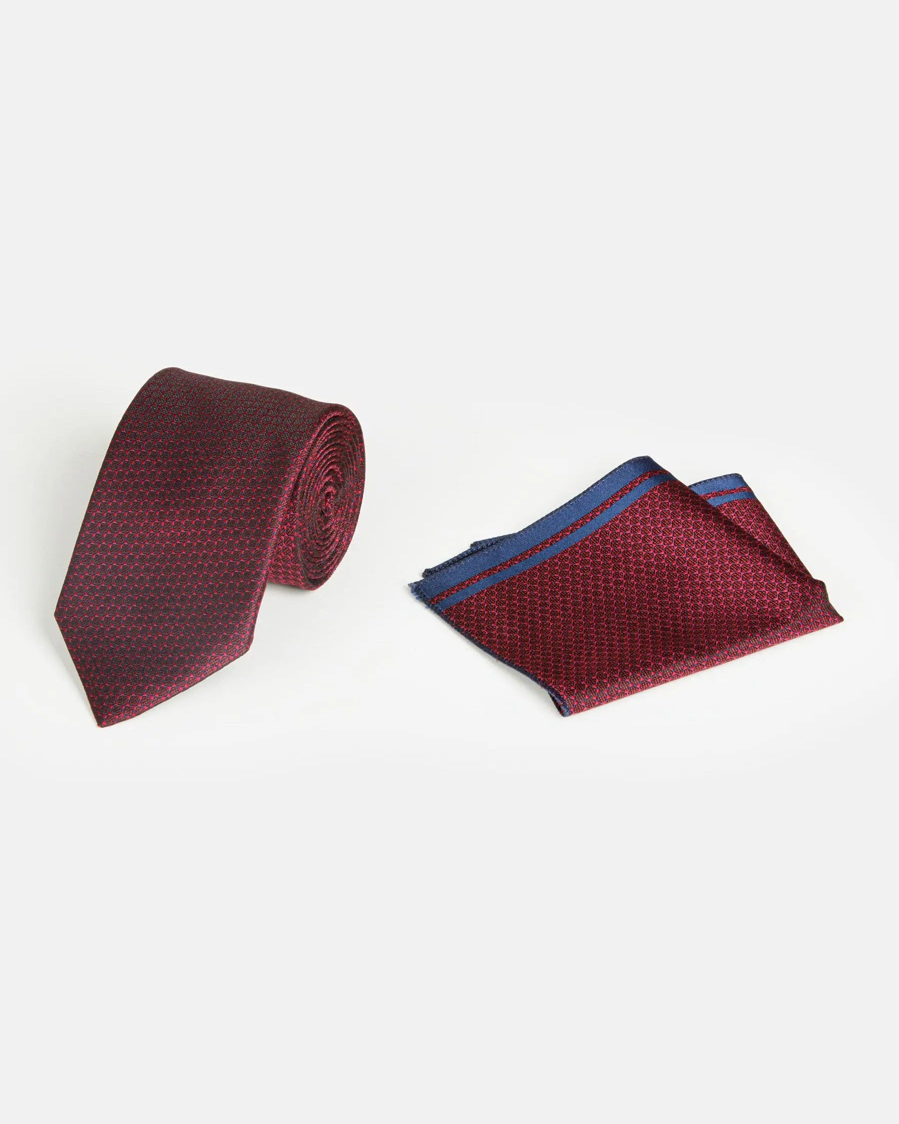 Pierce Dark Red Tie One Size
