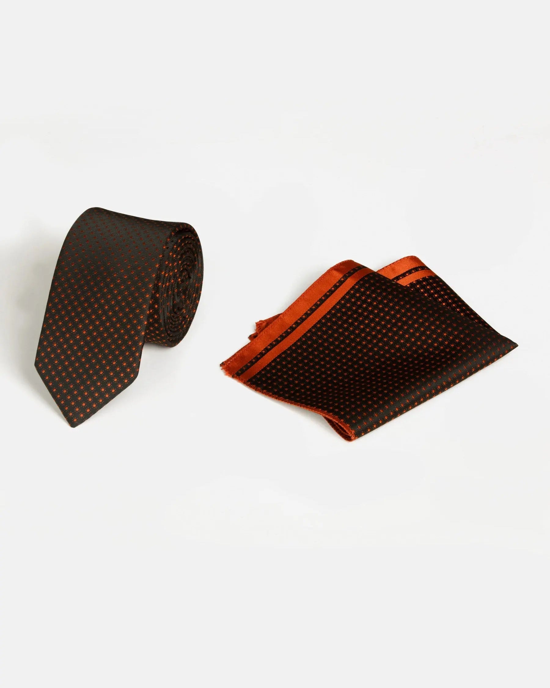 Liam Black Orange Tie One Size
