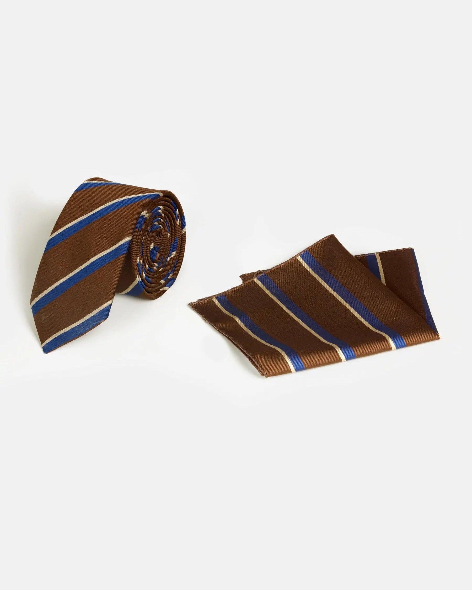 Liam Blue Brown Tie One Size