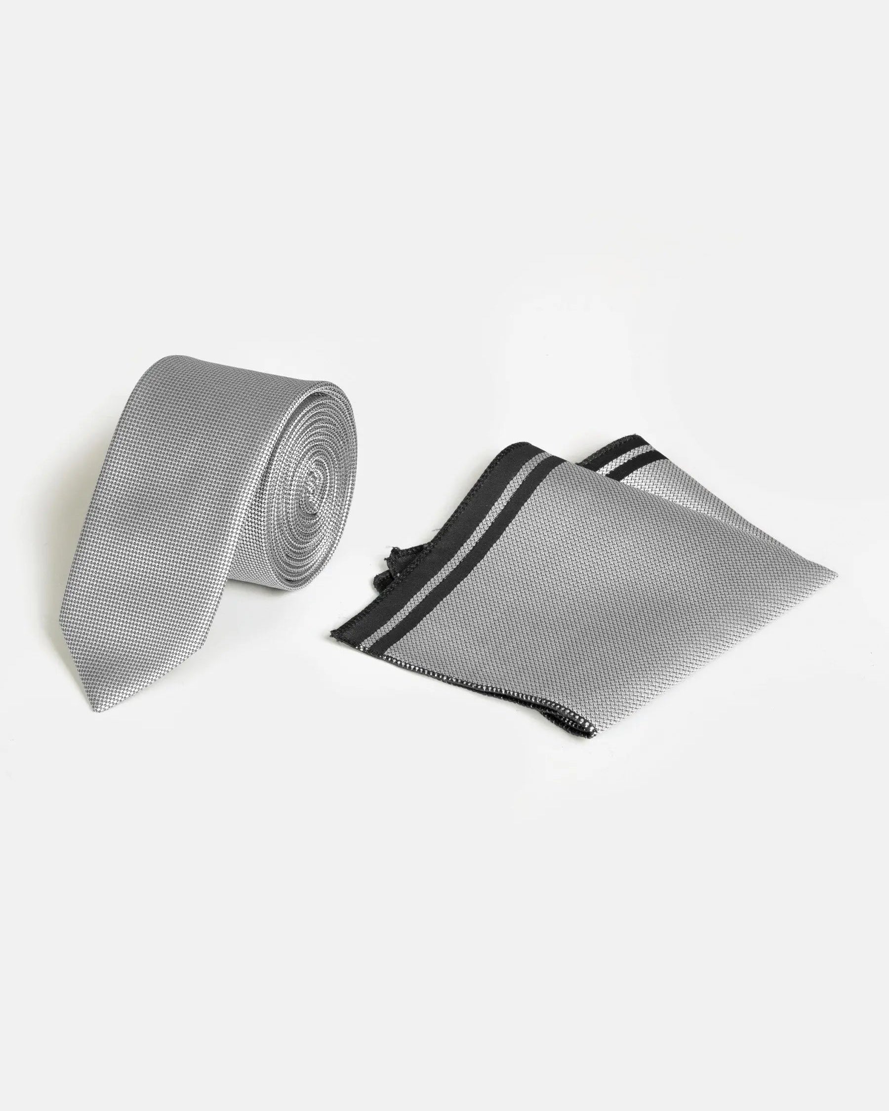 Liam Black Grey Tie One Size
