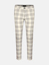 Moura Plaid Striped Beige Pant 3XL