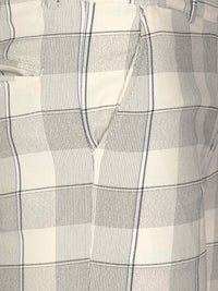 Moura Plaid Striped Beige Pant 3XL