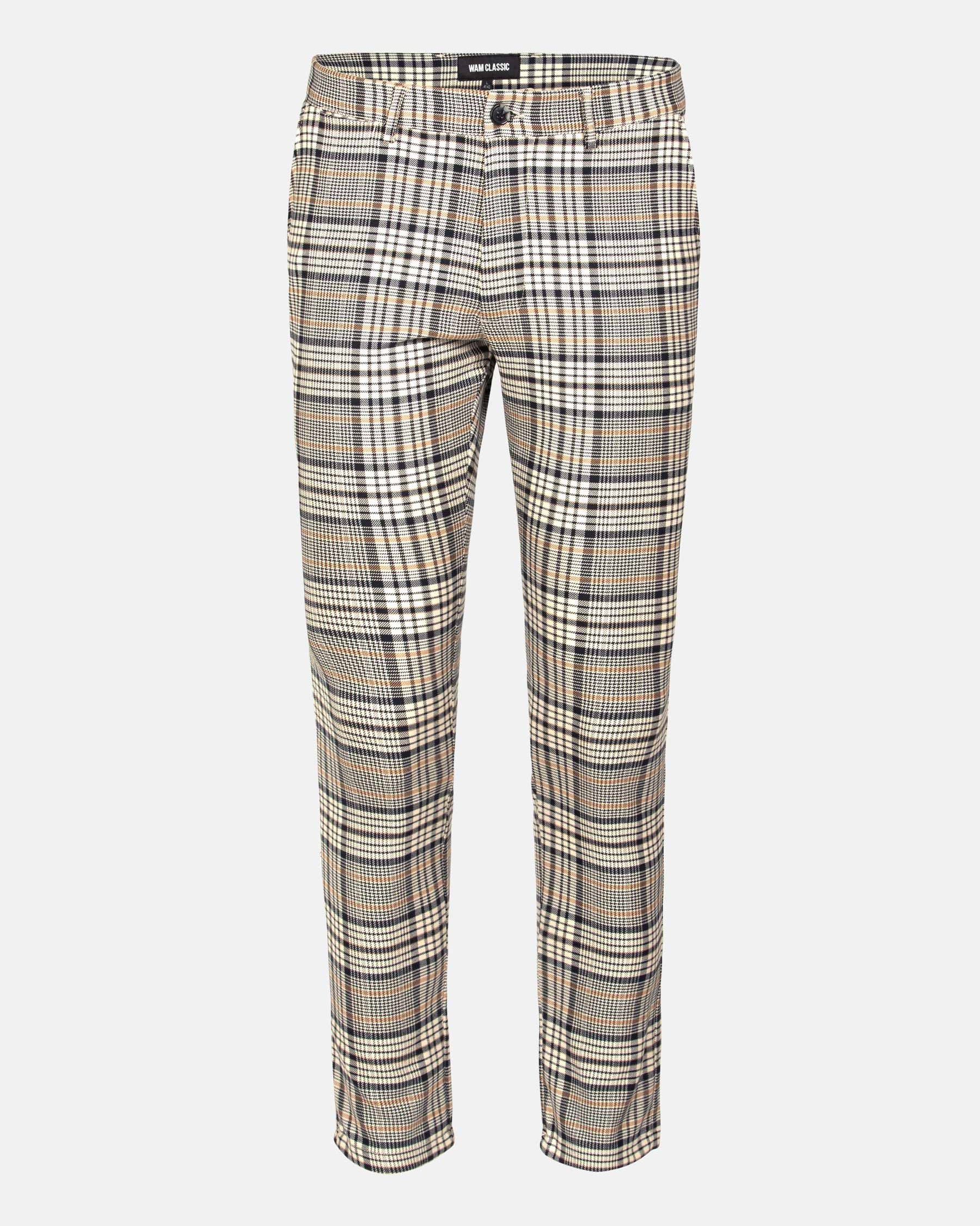 Mitchell Skinny Fit Beige Navy Pant 3XL