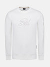 Ahmir White Crew Neck Sweater 6XL