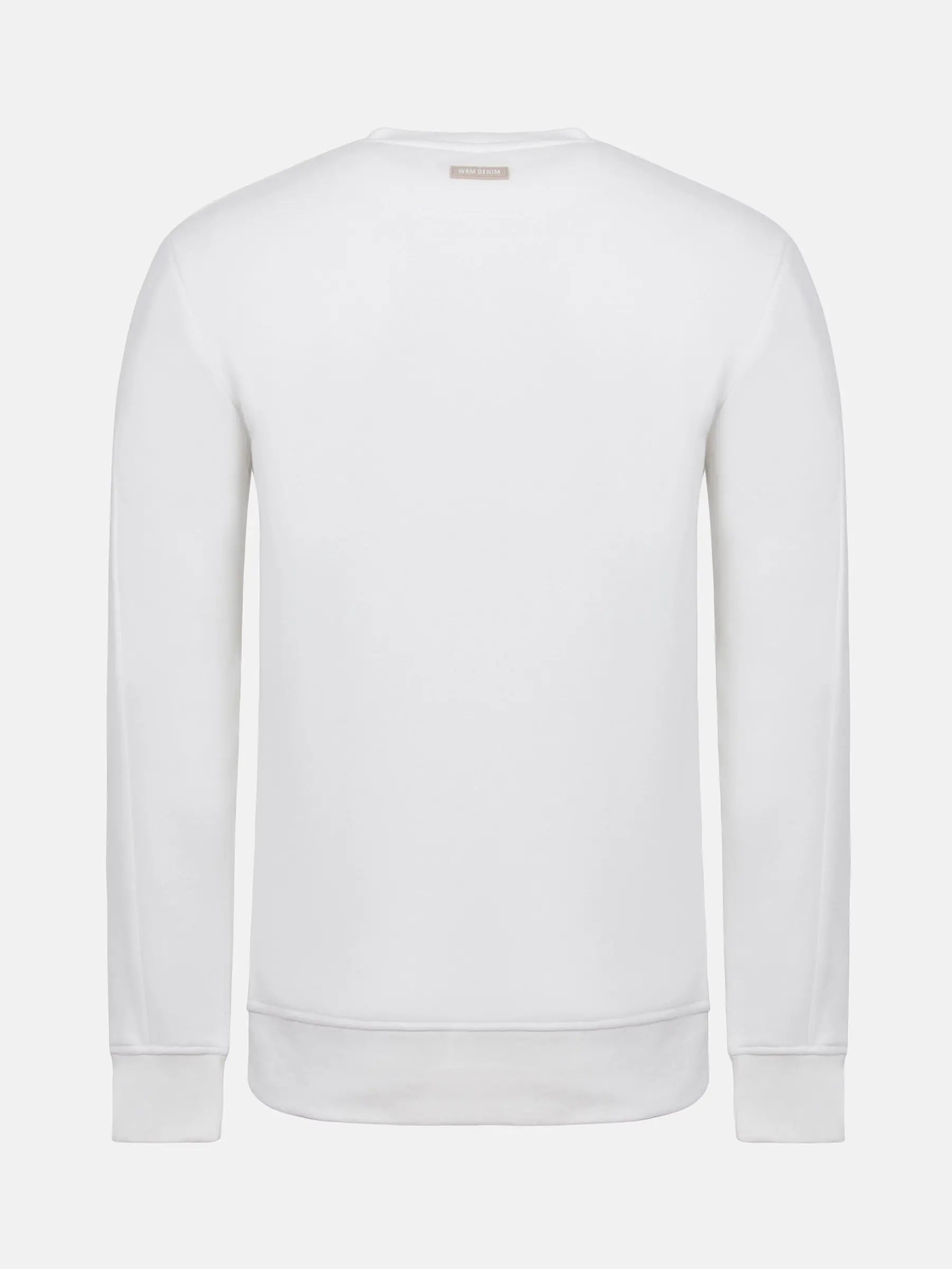Ahmir White Crew Neck Sweater 6XL