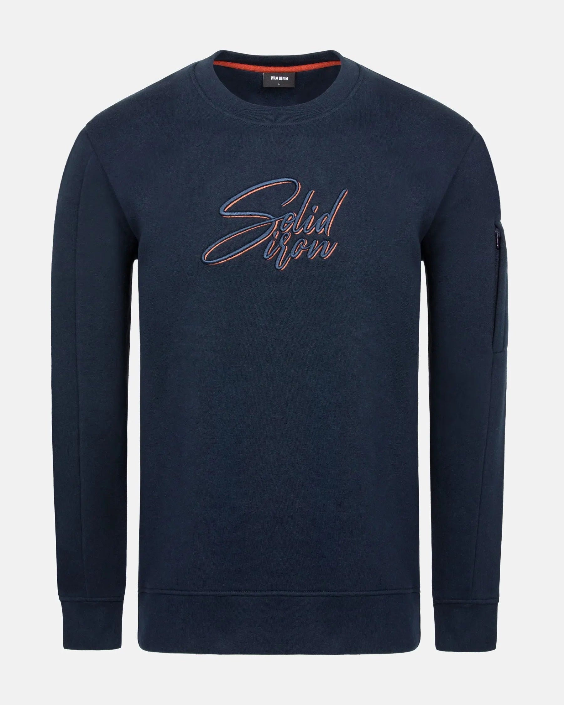 Ahmir Navy Crew Neck Sweater 6XL