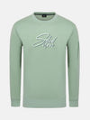 Ahmir Light Green Crew Neck Sweater 6XL