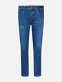 Light blue slim-fit jeans with slight fade and classic pocket design – Wam Denim.