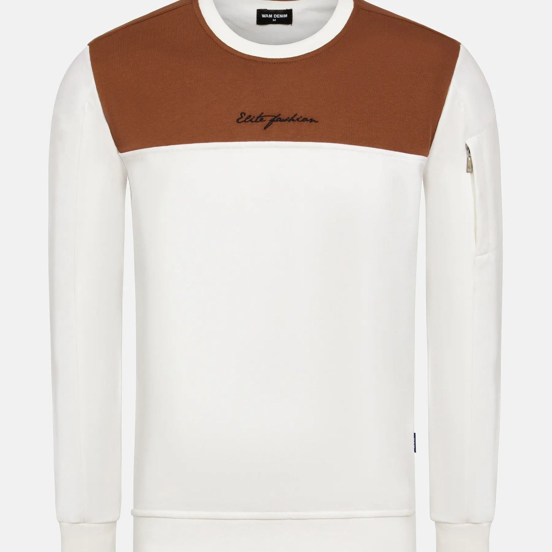 Emory Slim Fit Off White Sweater 6XL