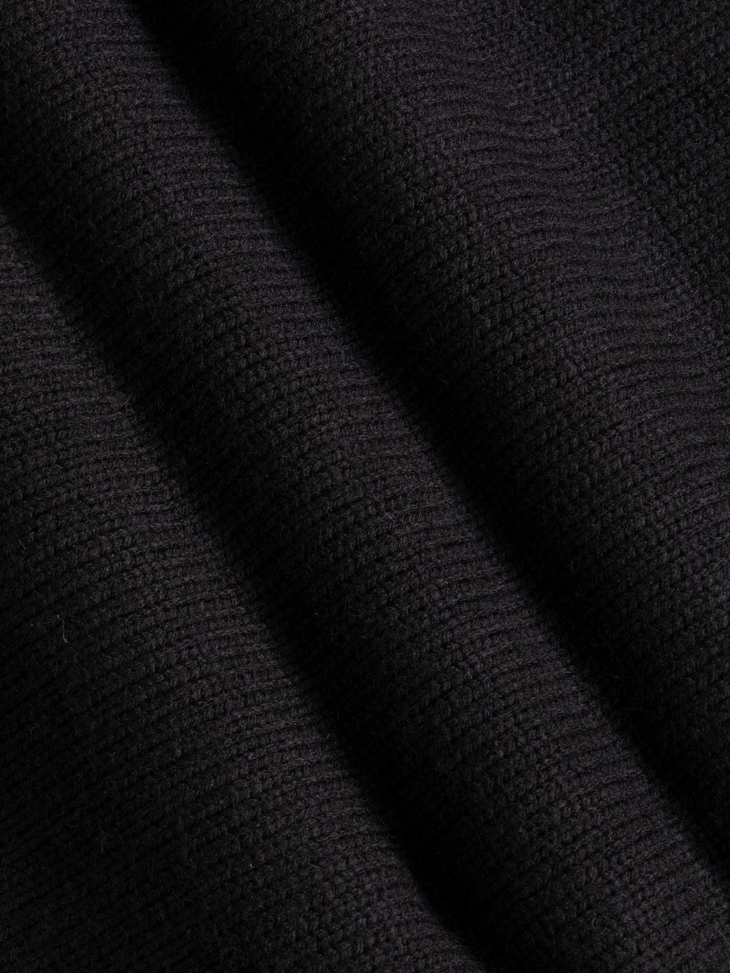 Minerve Knit Pattern Black Knitwear 6XL