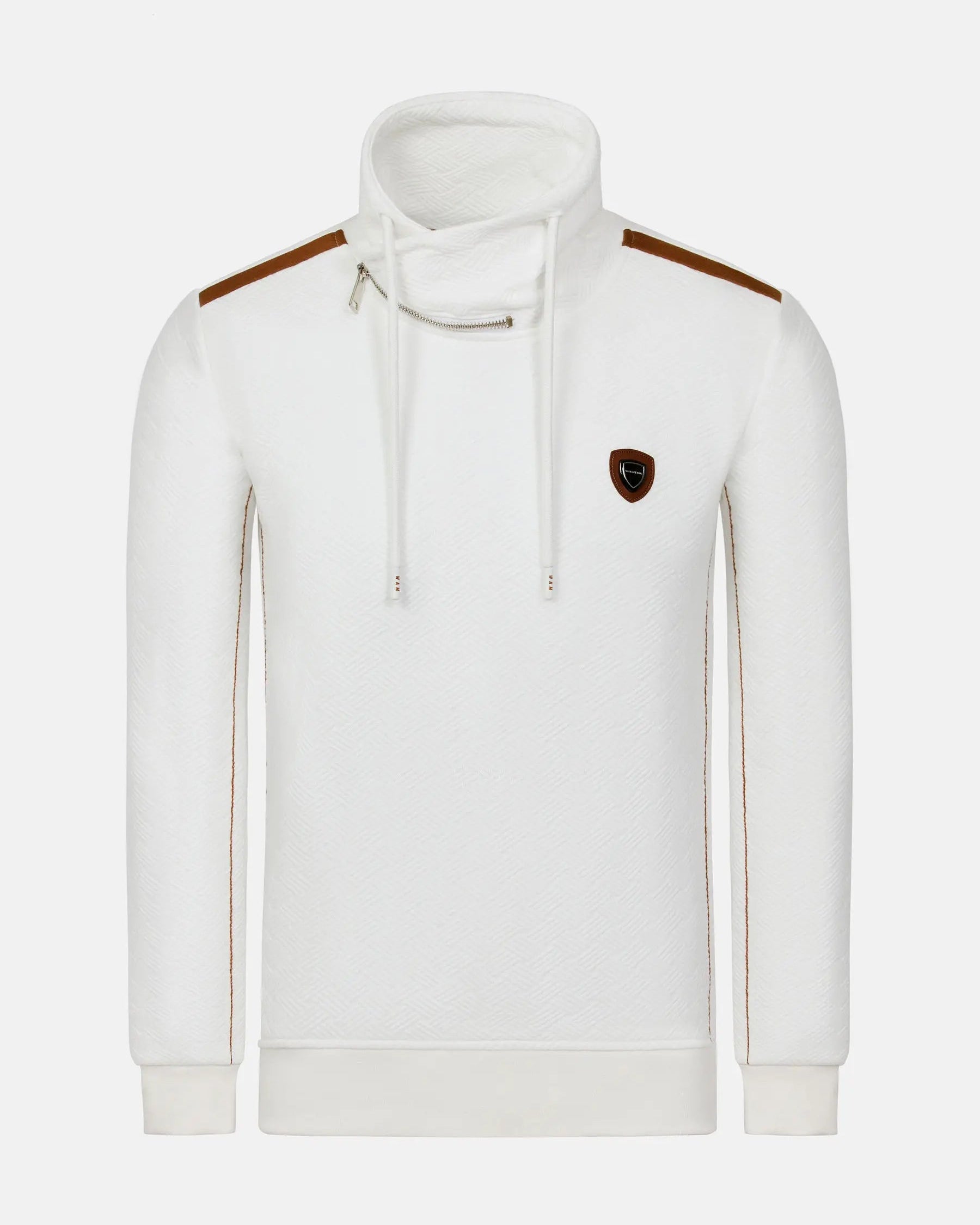 Solstice Slim Fit Off White Sweater 6XL