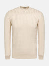 Ruth Crew Neck Beige Pullover 6XL