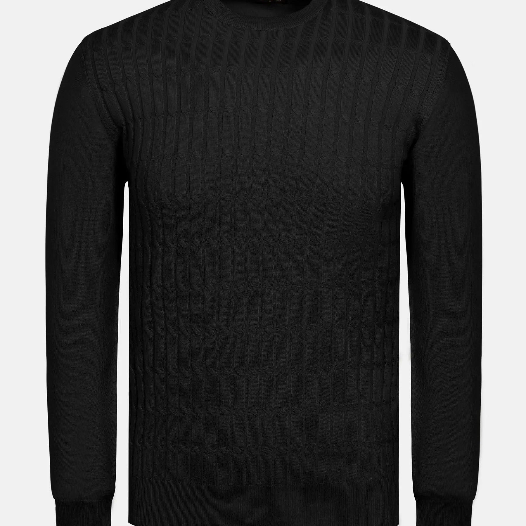 Ruth Crew Neck Black Pullover 6XL