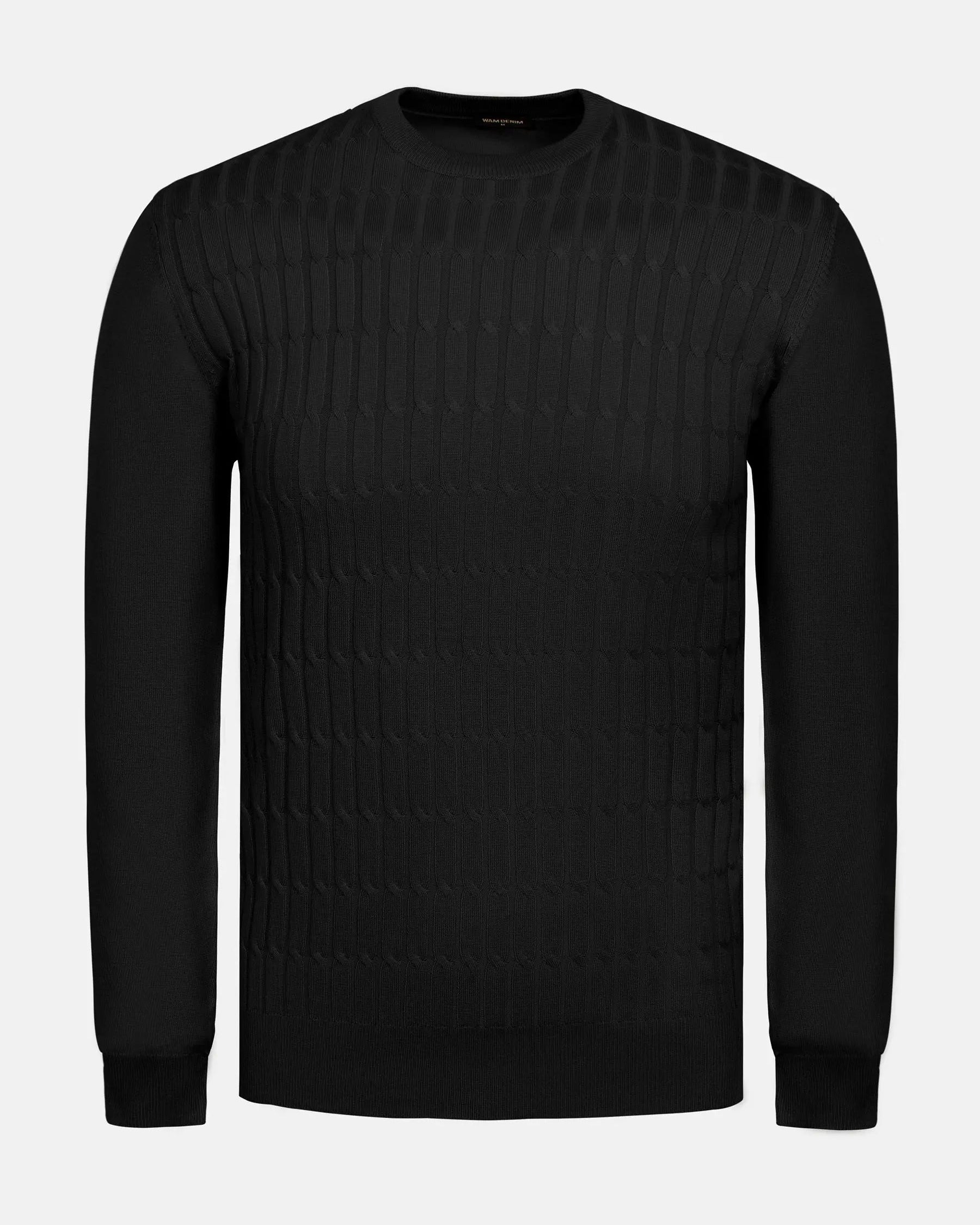 Ruth Crew Neck Black Pullover 6XL