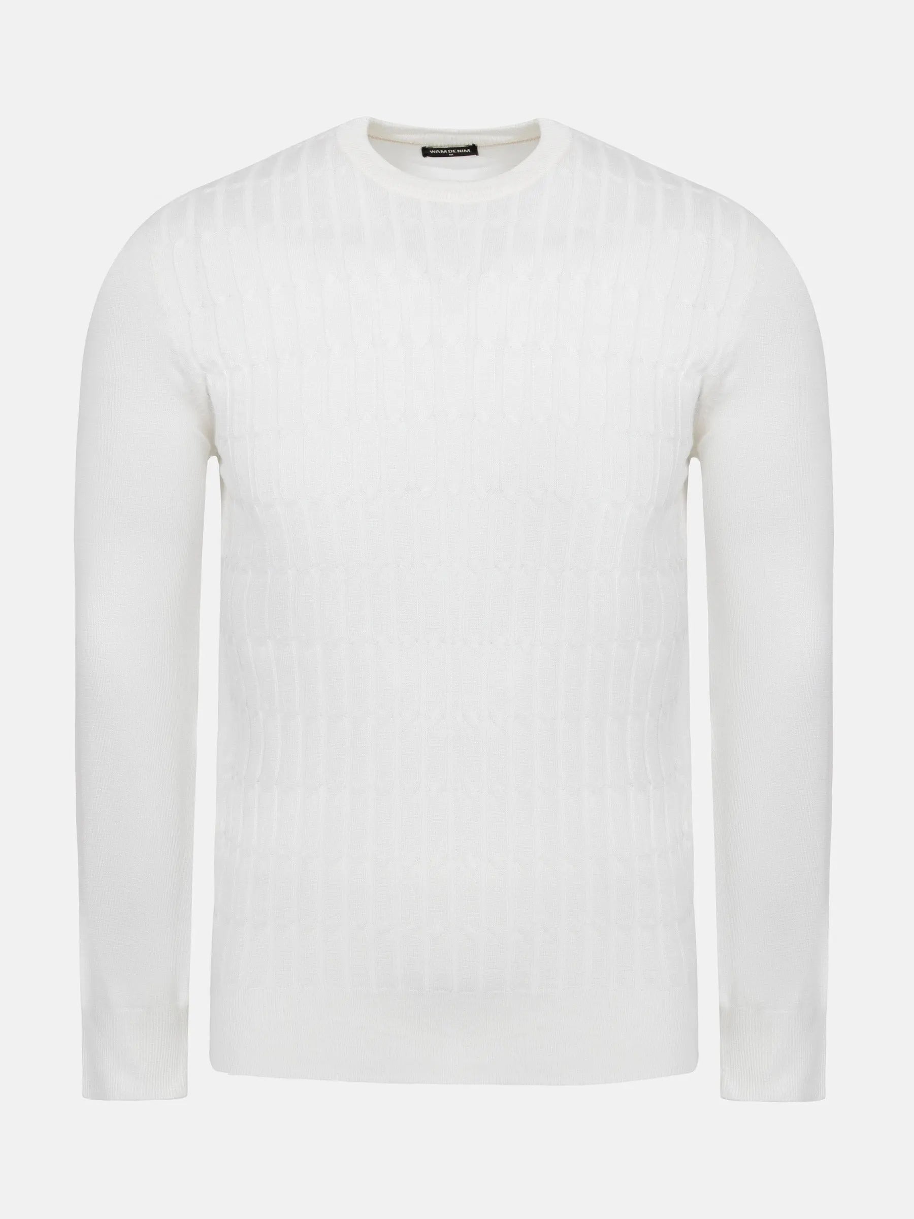 Ruth Crew Neck Off White Pullover 6XL