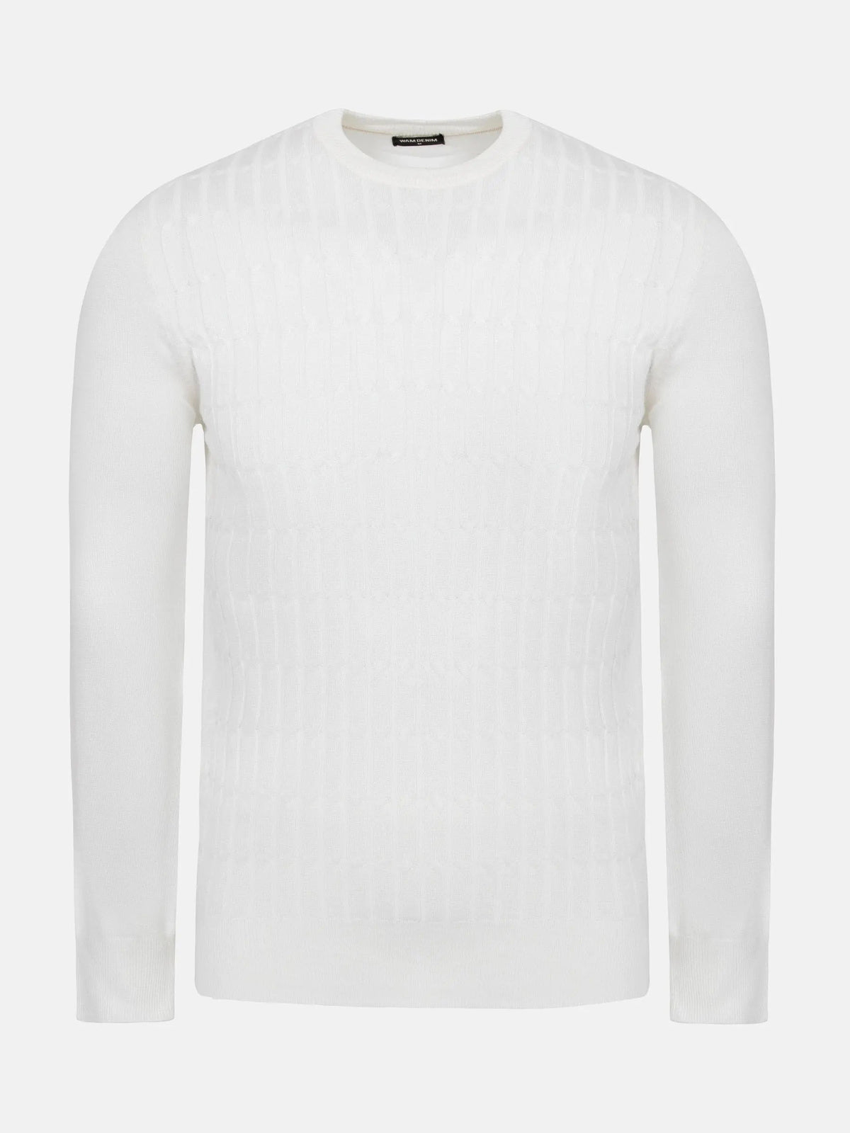 Ruth Crew Neck Off White Pullover 6XL