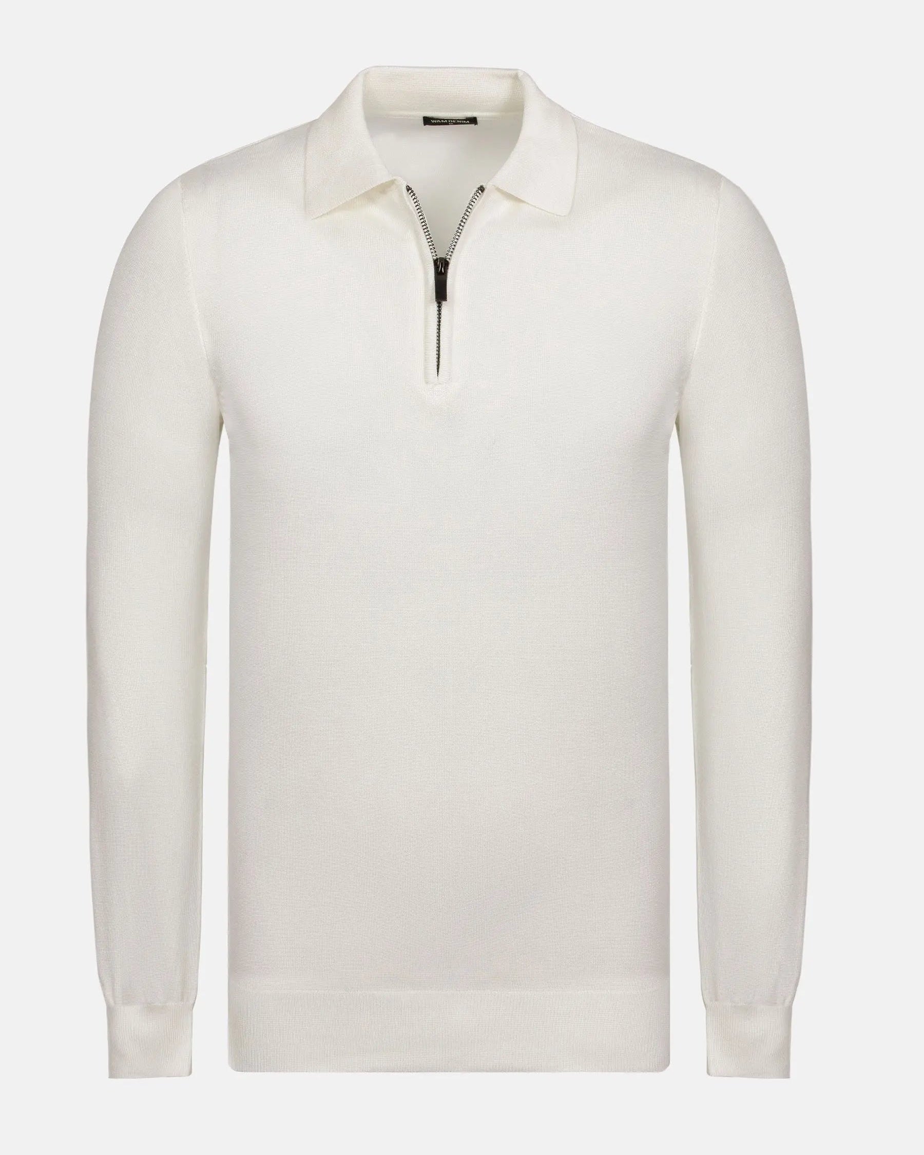 Raglan Half Zip Closer White Pullover 6XL