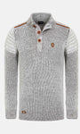 Ryatt Knit Pattern Off White Brown Knitwear 6XL
