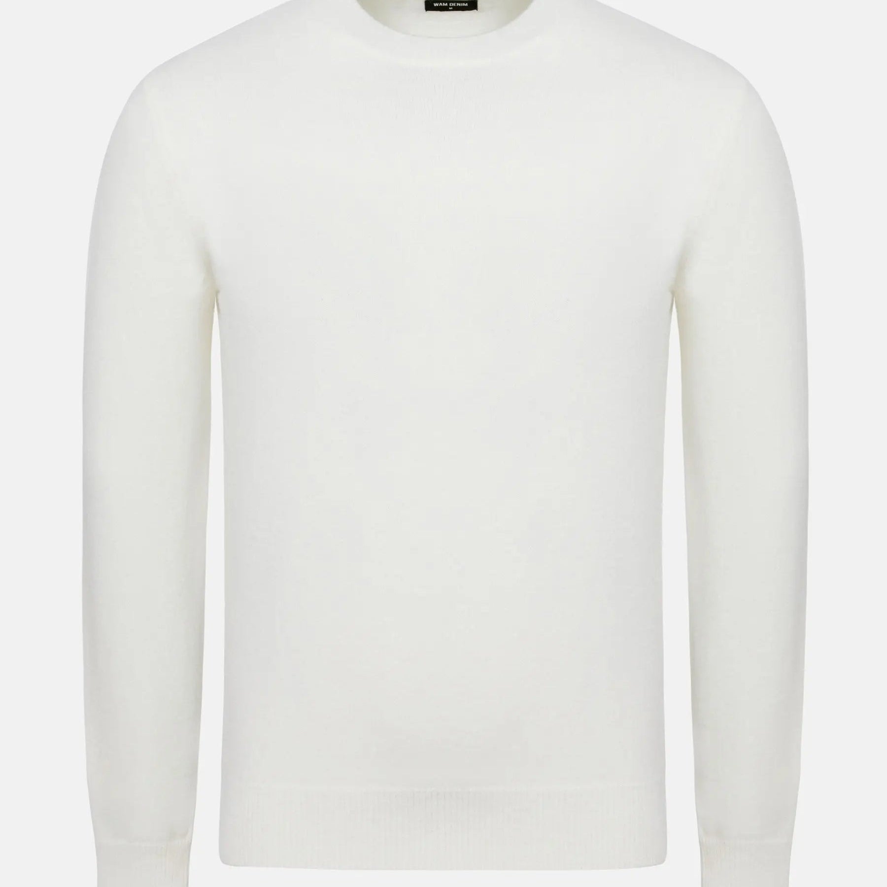 Cassian Crew Neck Off White Sweater 6XL