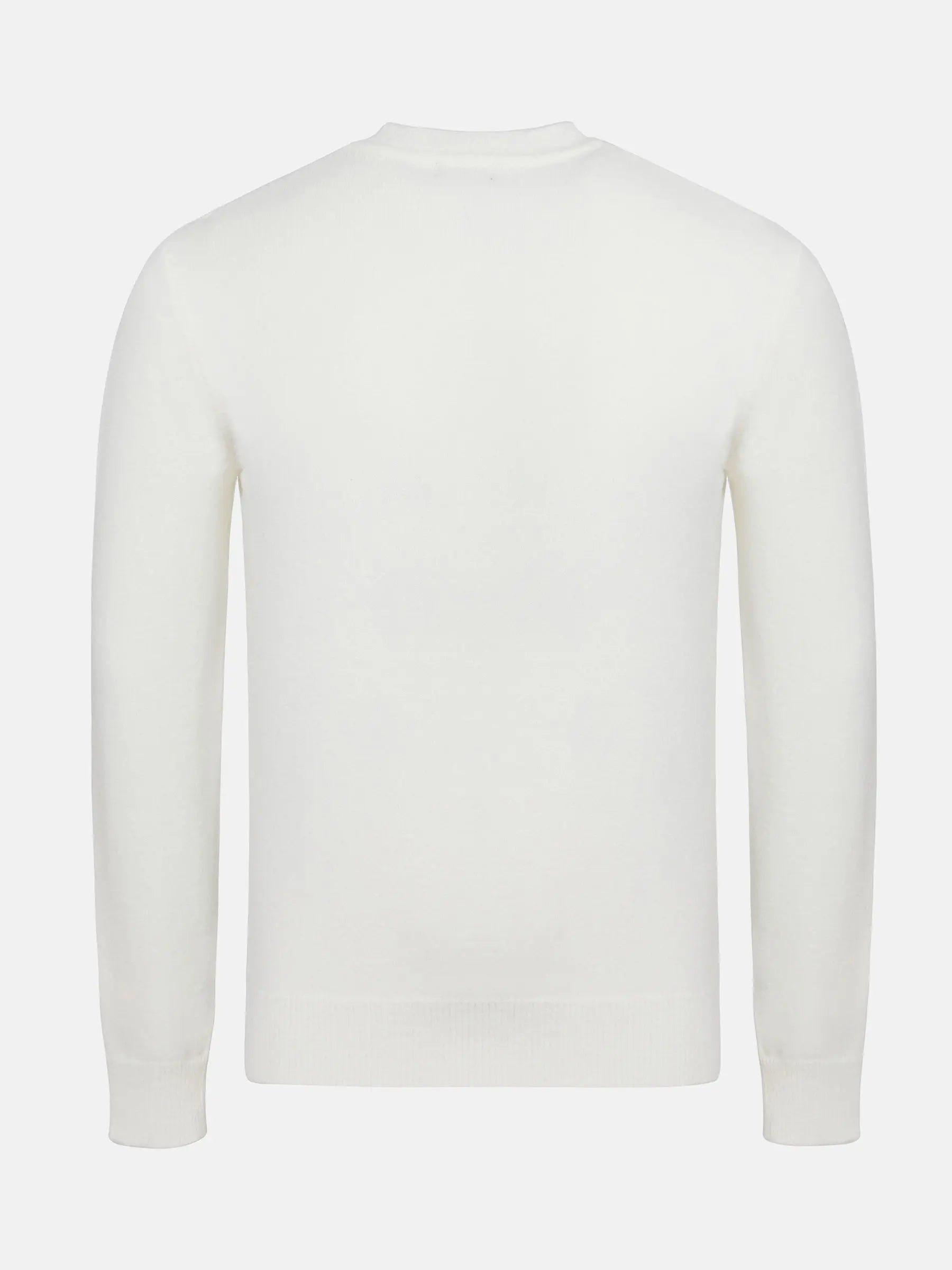 Cassian Crew Neck Off White Sweater 6XL