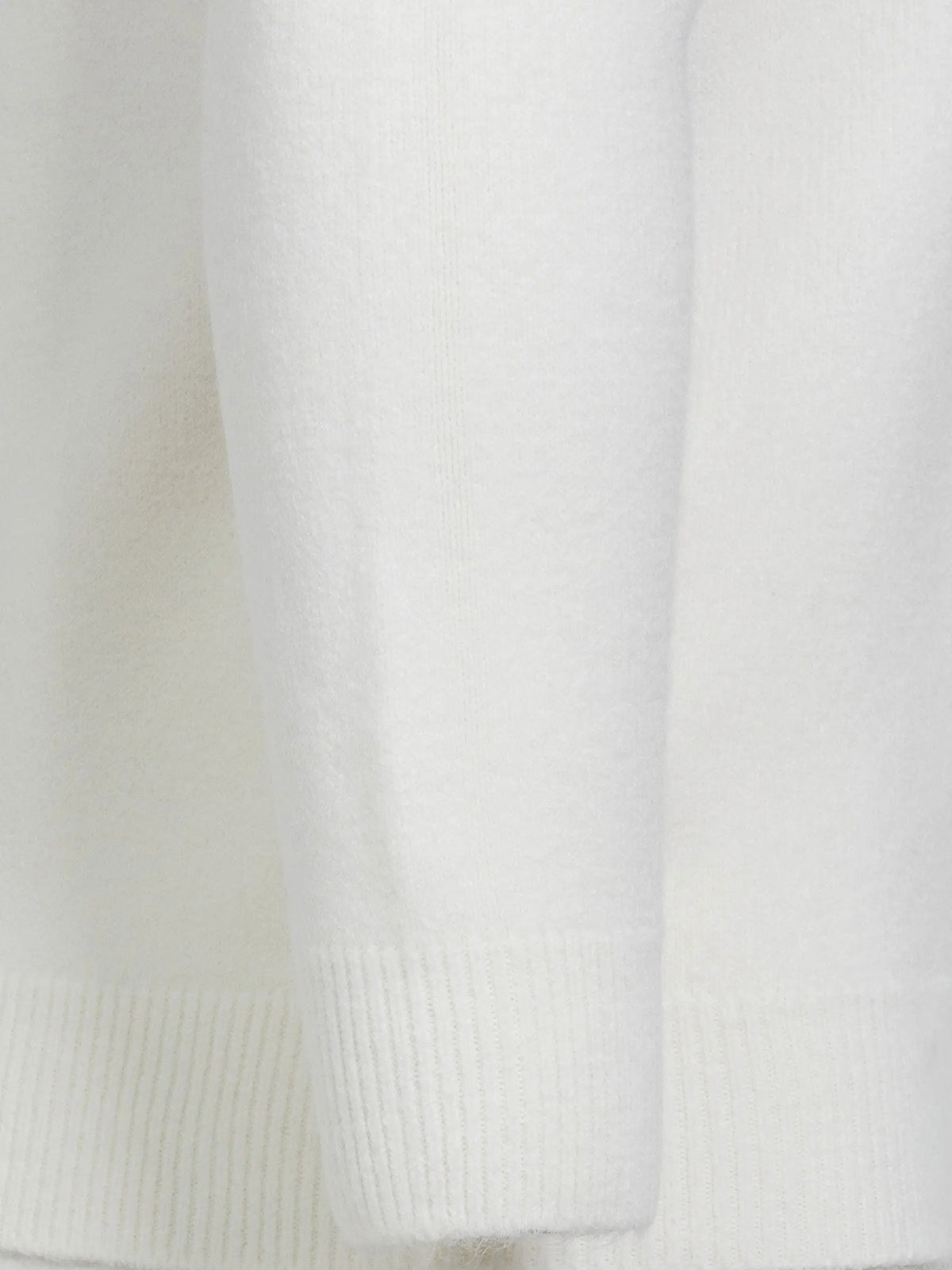 Cassian Crew Neck Off White Sweater 6XL