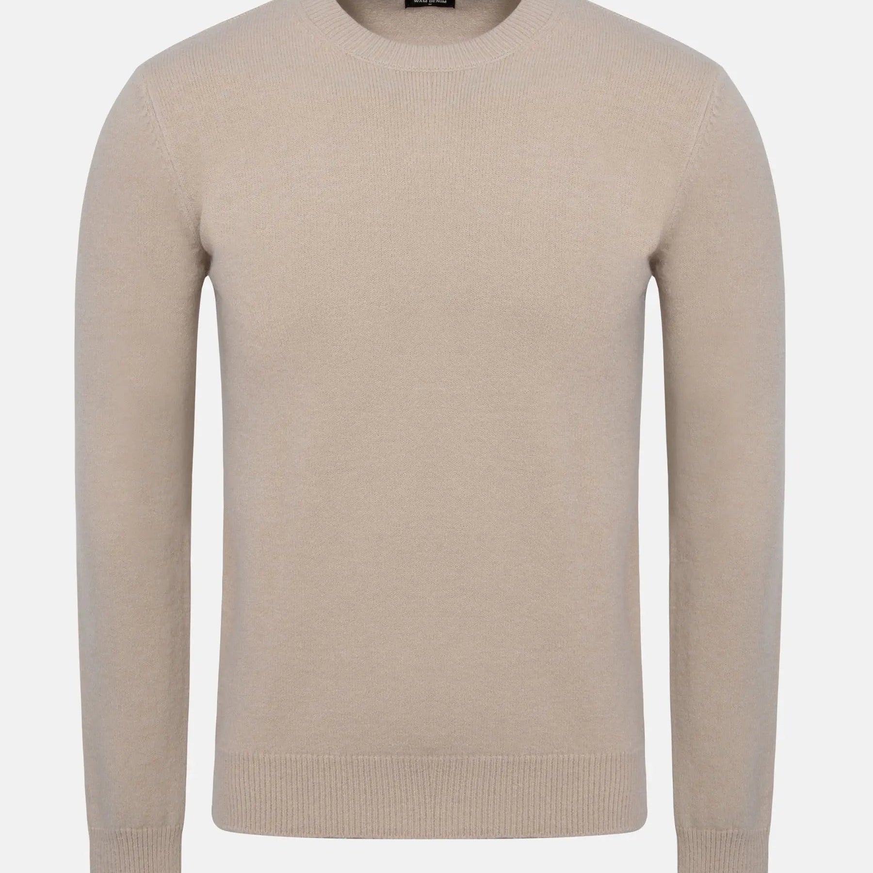 Cassian Crew Neck Beige Sweater 6XL