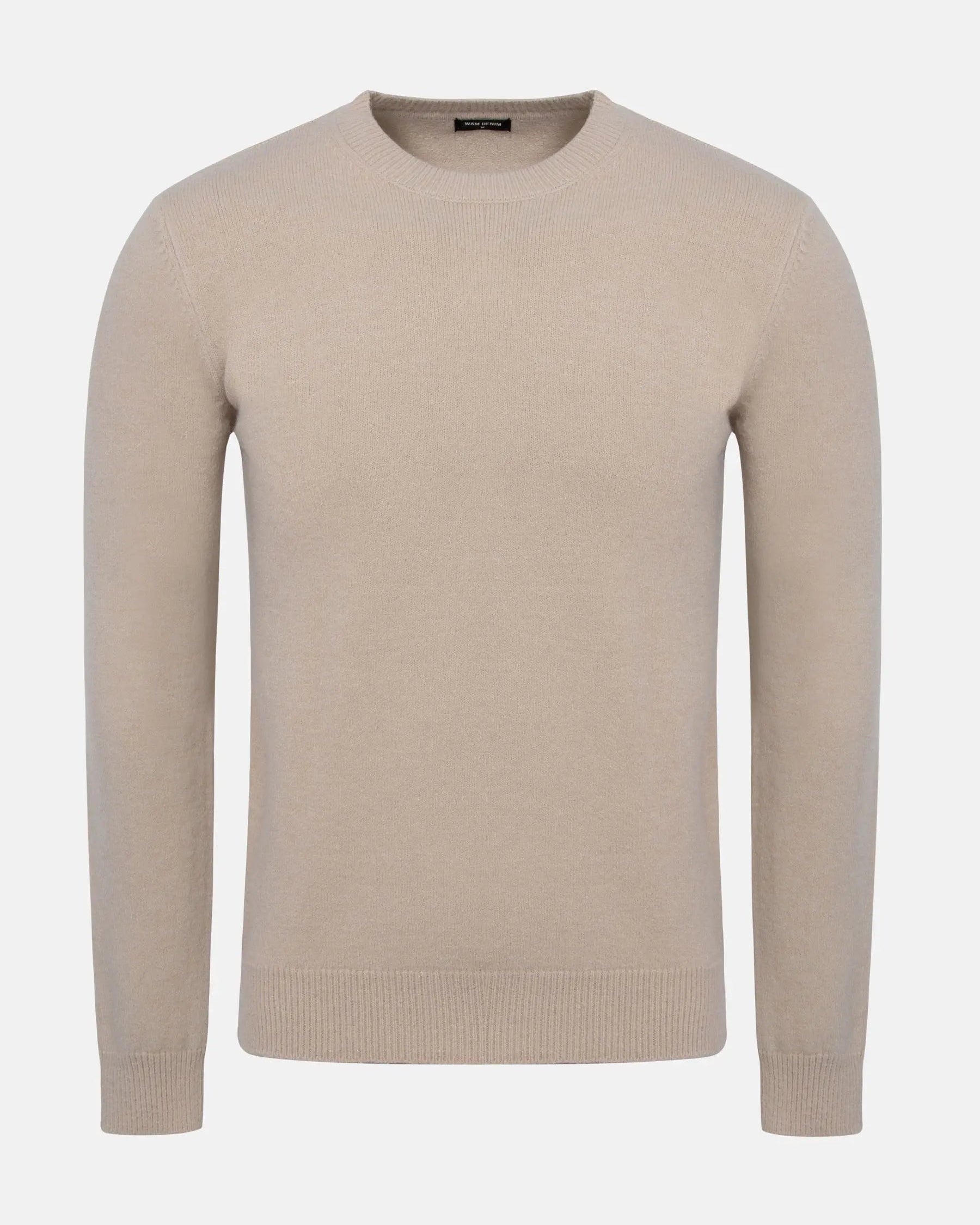 Cassian Crew Neck Beige Sweater 6XL