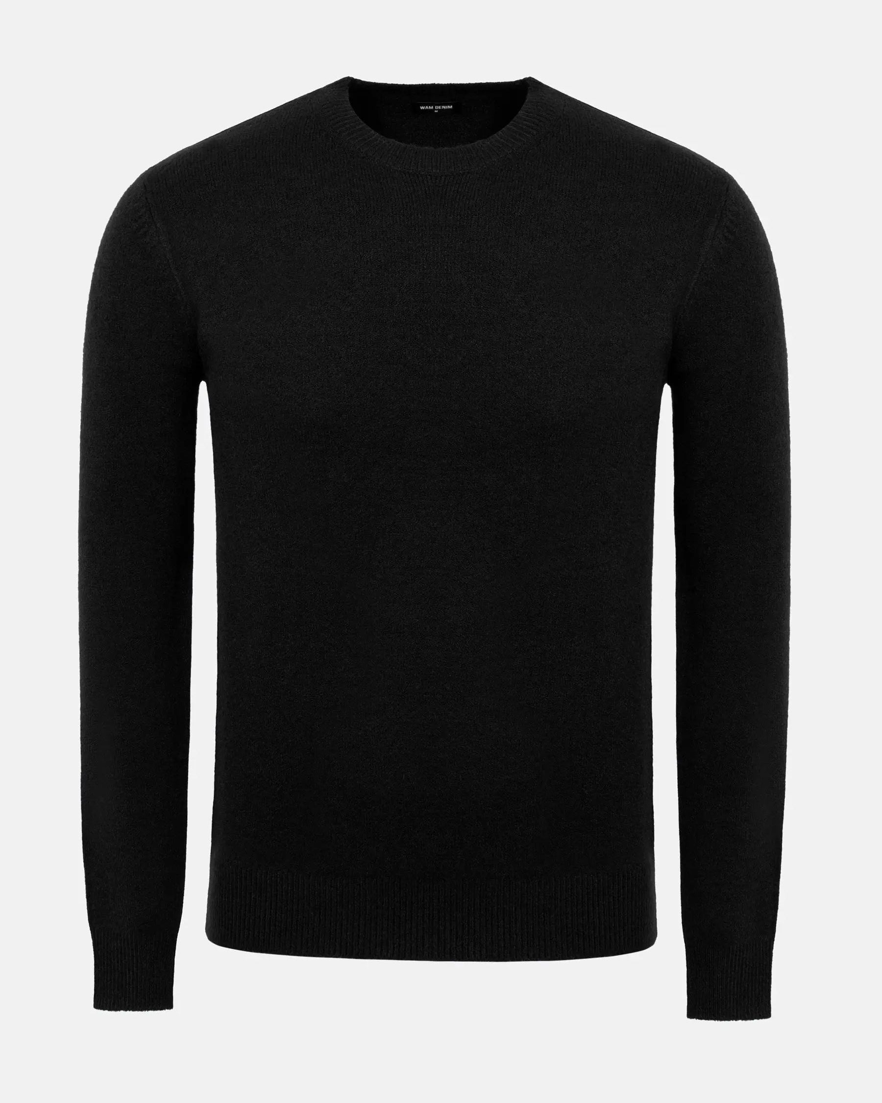 Cassian Crew Neck Black Sweater 6XL