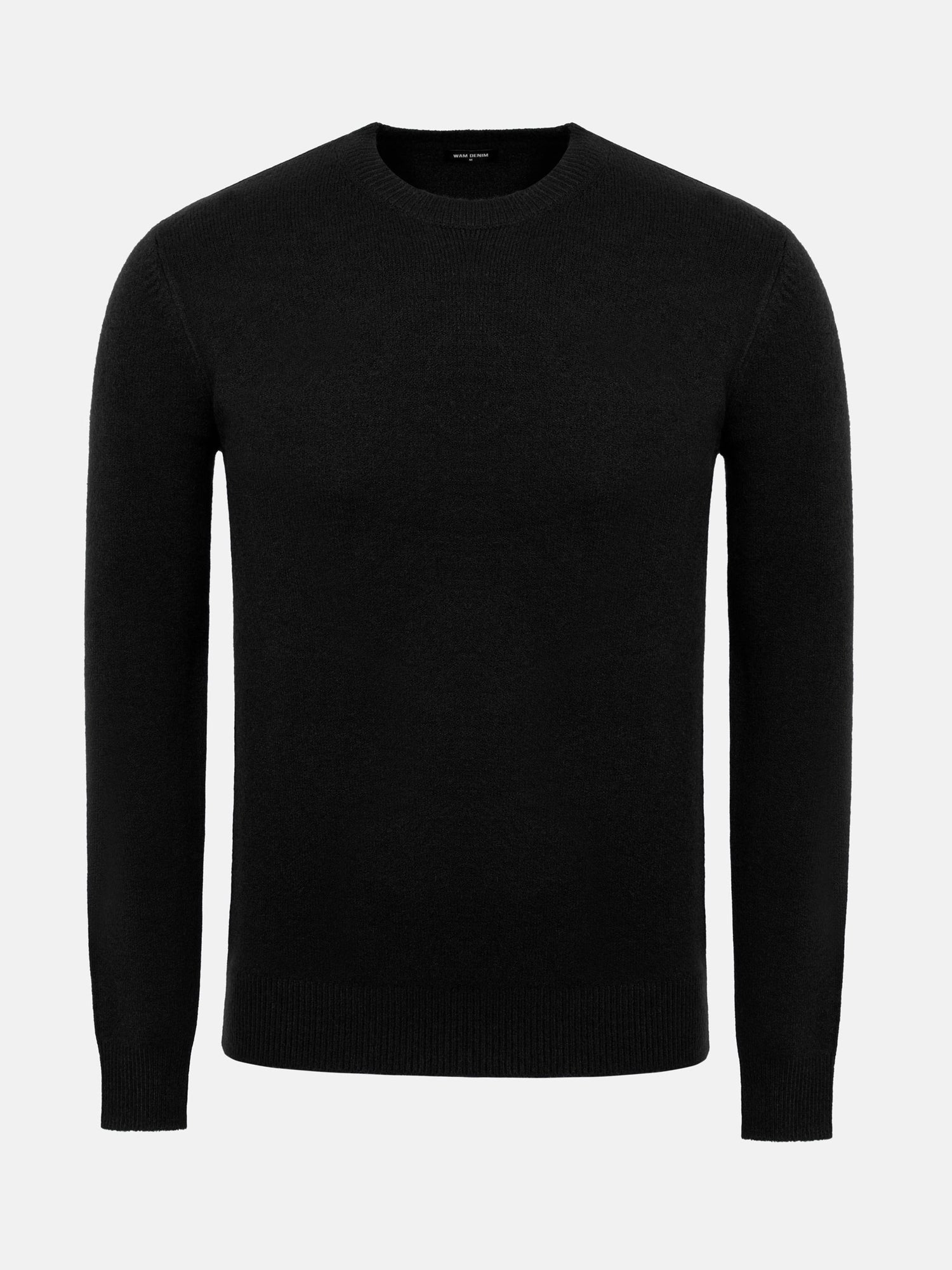 Cassian Crew Neck Black Sweater 6XL