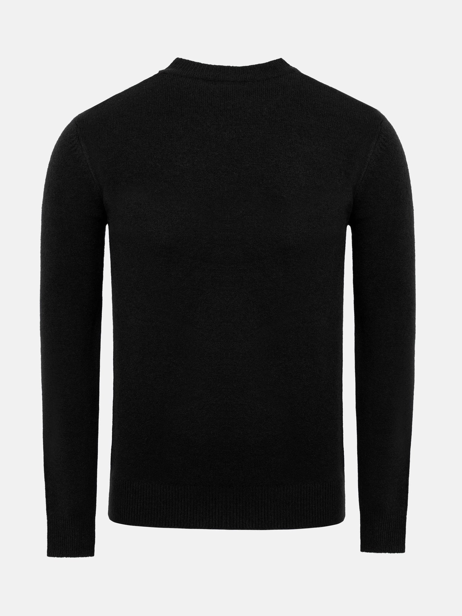 Cassian Crew Neck Black Sweater 6XL