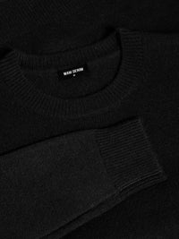 Cassian Crew Neck Black Sweater 6XL