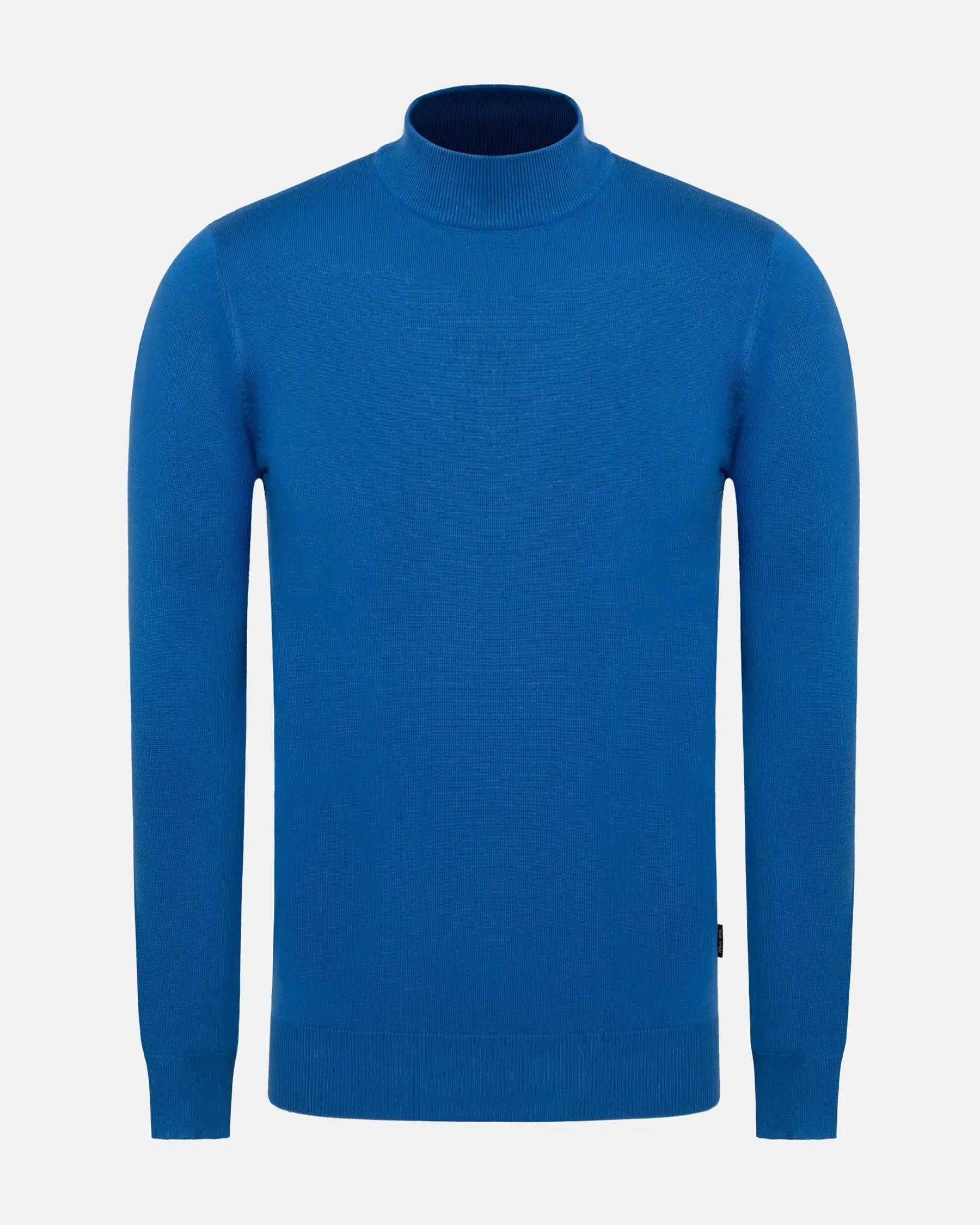 Saintes High Neck Royal Blue Pullover 6XL