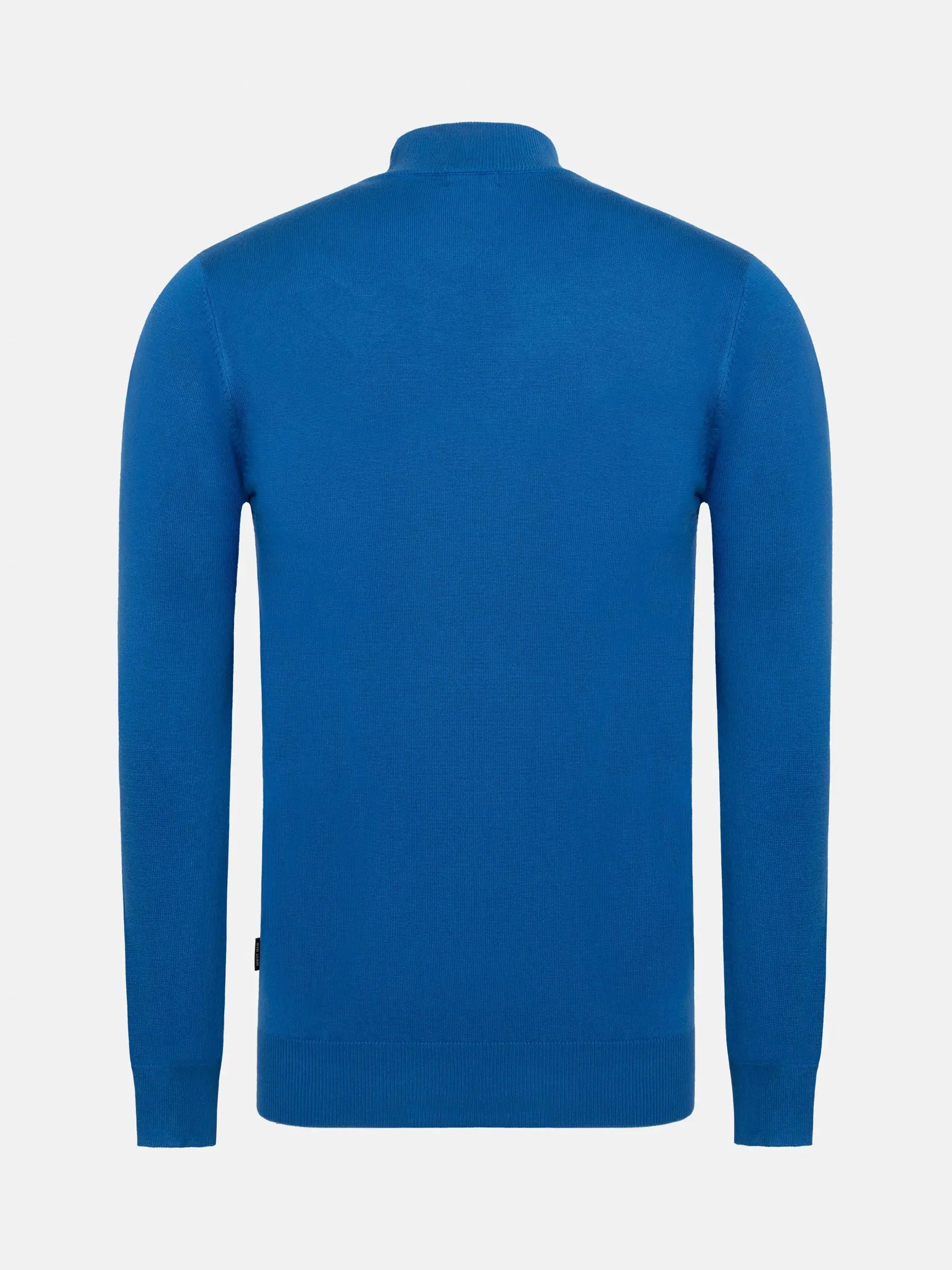Saintes High Neck Royal Blue Pullover 6XL