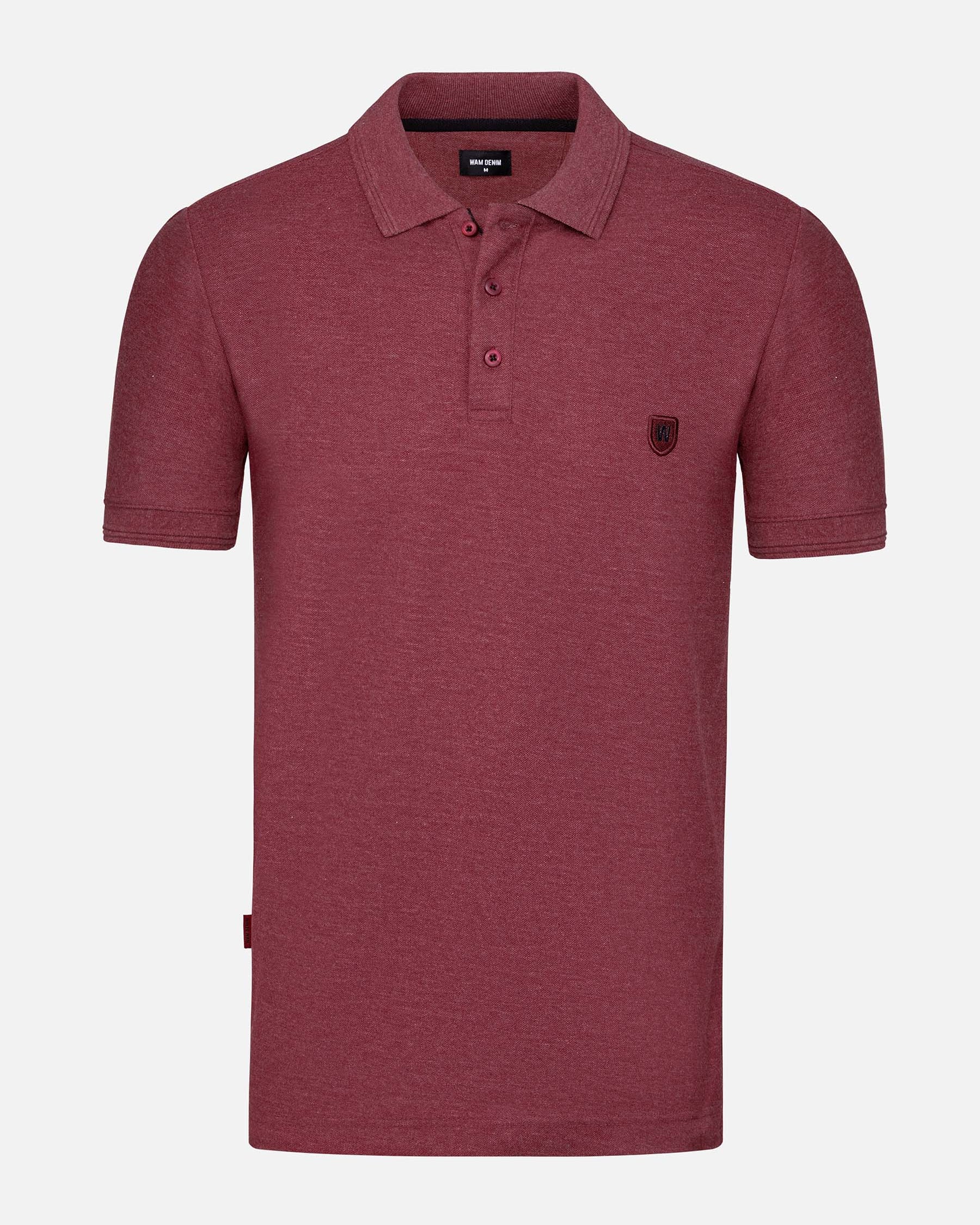 The Ameer Dark Red Polo Wam Denim