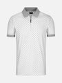 Stylish grey white Damir Polo with patterned design. – Wam Denim.