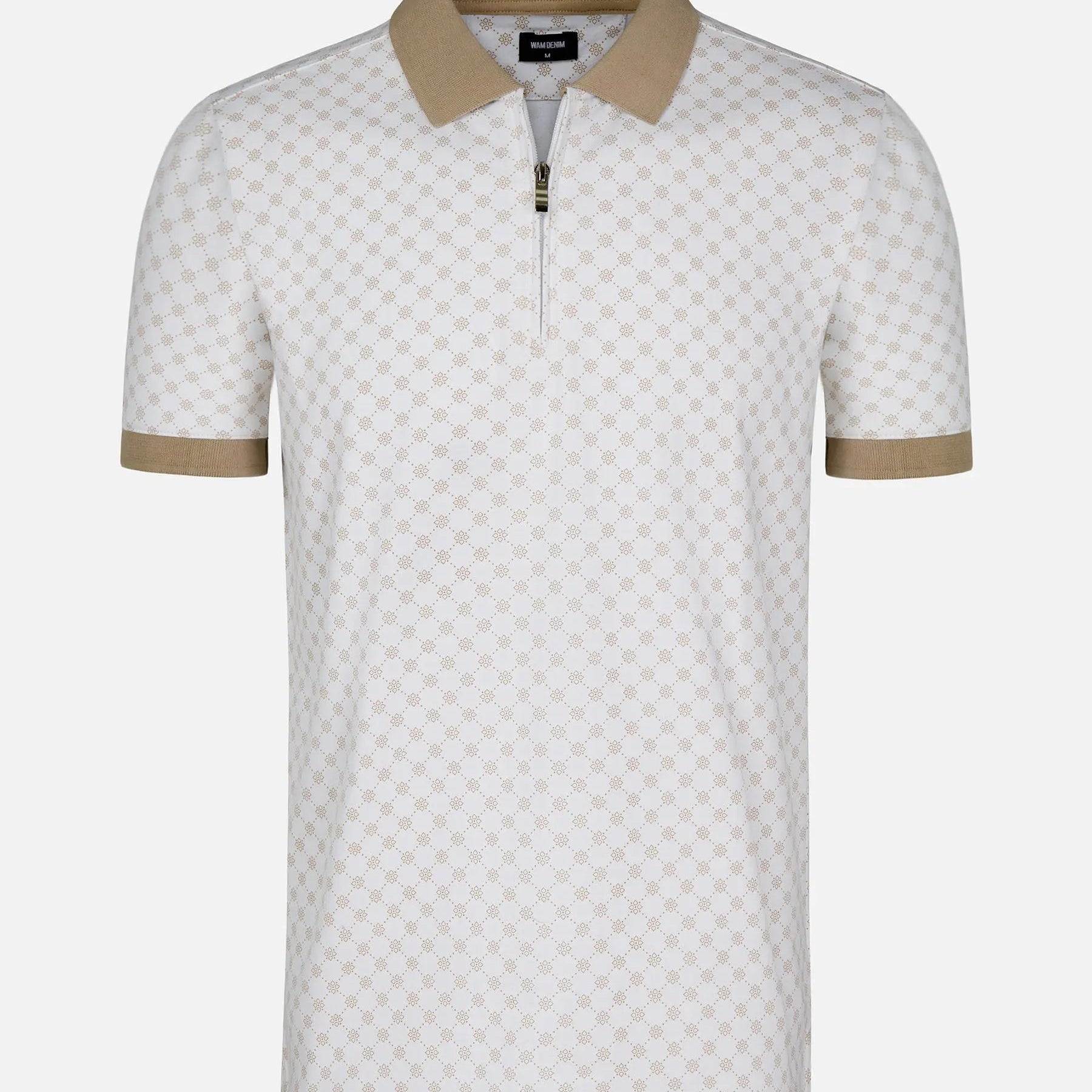 The Damir Beige White Polo Wam Denim